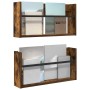 Estante de revistas 2 pcs Roble ahumado 60 x 12 x 30 cm en Revisteros | Comprar online en Foru.es
