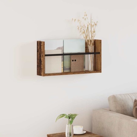 Estante de revistas con estante Madera vieja 60 x 12 x 30 cm en Revisteros | Comprar online en Foru.es