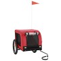Remolque de bicicleta mascotas hierro tela Oxford rojo negro de vidaXL, Cochecitos para mascotas - Ref: Foro24-94006, Precio:...