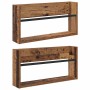 Estante de revistas 2 pcs Madera vieja 60 x 12 x 30 cm en Revisteros | Comprar online en Foru.es