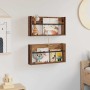 Estante de revistas 2 pcs Madera vieja 60 x 12 x 30 cm en Revisteros | Comprar online en Foru.es