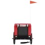 Remolque de bicicleta mascotas hierro tela Oxford rojo negro de vidaXL, Cochecitos para mascotas - Ref: Foro24-94006, Precio:...