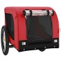 Remolque de bicicleta mascotas hierro tela Oxford rojo negro de vidaXL, Cochecitos para mascotas - Ref: Foro24-94006, Precio:...
