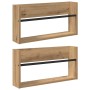 Estante de revistas 2 pcs Roble artesanal 60 x 12 x 30 cm en Revisteros | Comprar online en Foru.es