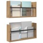 Estante de revistas 2 pcs Roble artesanal 60 x 12 x 30 cm en Revisteros | Comprar online en Foru.es