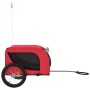 Remolque de bicicleta mascotas hierro tela Oxford rojo negro de vidaXL, Cochecitos para mascotas - Ref: Foro24-94006, Precio:...