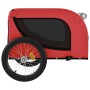 Remolque de bicicleta mascotas hierro tela Oxford rojo negro de vidaXL, Cochecitos para mascotas - Ref: Foro24-94006, Precio:...
