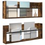 Estante de revistas 2 pcs Roble ahumado 80 x 12 x 30 cm en Revisteros | Comprar online en Foru.es