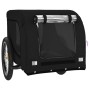 Remolque de bicicleta mascotas hierro tela Oxford negro de vidaXL, Cochecitos para mascotas - Ref: Foro24-94010, Precio: 118,...