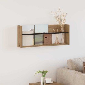 Estante de revistas con estante Roble artesanal 80 x 12 x 30 cm en Revisteros | Comprar online en Foru.es