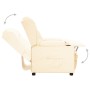 Sillón elevable cuero sintético crema en Sillones | Comprar online en Foru.es