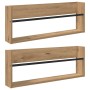 Estante de revistas 2 pcs Roble artesanal 80 x 12 x 30 cm en Revisteros | Comprar online en Foru.es