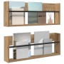 Estante de revistas 2 pcs Roble artesanal 80 x 12 x 30 cm en Revisteros | Comprar online en Foru.es