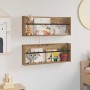 Estante de revistas 2 pcs Roble artesanal 80 x 12 x 30 cm en Revisteros | Comprar online en Foru.es