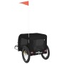 Remolque de bicicleta mascotas hierro tela Oxford negro de vidaXL, Cochecitos para mascotas - Ref: Foro24-94010, Precio: 118,...