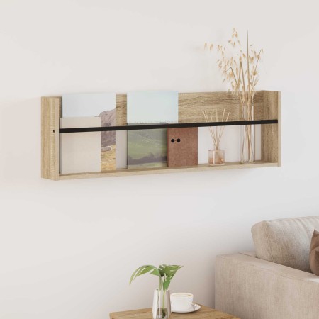 Estante de revistas con estante Roble Sonoma 100 x 12 x 30 cm en Revisteros | Comprar online en Foru.es