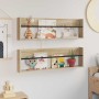 Estante de revistas 2 pcs Roble Sonoma 100 x 12 x 30 cm en Revisteros | Comprar online en Foru.es