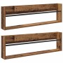 Estante de revistas 2 pcs Madera vieja 100 x 12 x 30 cm en Revisteros | Comprar online en Foru.es