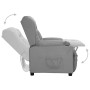 Sillón elevable cuero sintético gris en Sillones | Comprar online en Foru.es