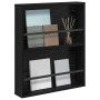 Estante de revistas con estante Roble Negro 60 x 12 x 70 cm en Revisteros | Comprar online en Foru.es