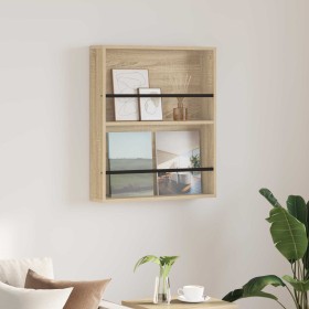 Estante de revistas con estante Roble Sonoma 60 x 12 x 70 cm en Revisteros | Comprar online en Foru.es