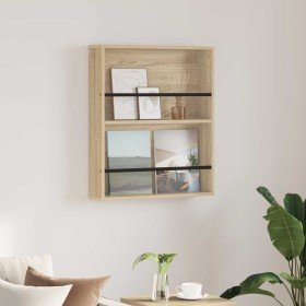 Estante de revistas con estante Roble Sonoma 60 x 12 x 70 cm en Revisteros | Comprar online en Foru.es