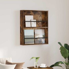 Estante de revistas con estante Roble ahumado 60 x 12 x 70 cm en Revisteros | Comprar online en Foru.es