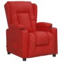 Sillón elevable cuero sintético rojo tinto en Sillones | Comprar online en Foru.es