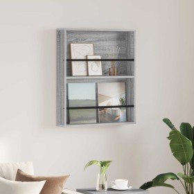 Estante de revistas con estante Gris Sonoma 60 x 12 x 70 cm en Revisteros | Comprar online en Foru.es