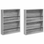 Estante de revistas 2 pcs Gris Sonoma 60 x 12 x 70 cm en Revisteros | Comprar online en Foru.es