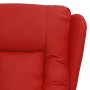 Sillón elevable cuero sintético rojo tinto en Sillones | Comprar online en Foru.es