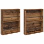 Estante de revistas 2 pcs Madera vieja 60 x 12 x 70 cm en Revisteros | Comprar online en Foru.es