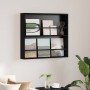 Estante de revistas con estante Roble Negro 80 x 12 x 70 cm en Revisteros | Comprar online en Foru.es
