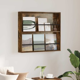 Estante de revistas con estante Roble ahumado 80 x 12 x 70 cm en Revisteros | Comprar online en Foru.es