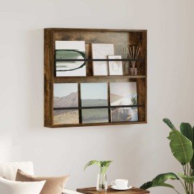 Estante de revistas con estante Roble ahumado 80 x 12 x 70 cm en Revisteros | Comprar online en Foru.es