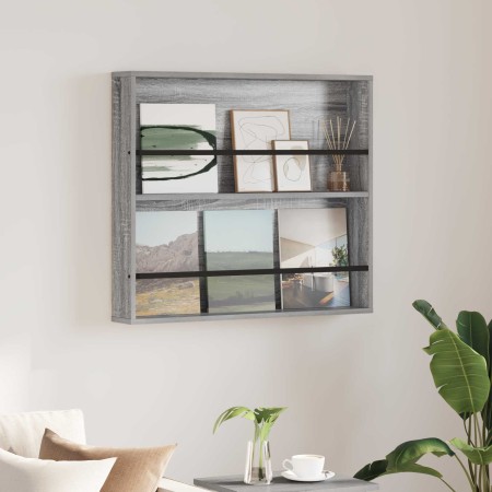 Estante de revistas con estante Gris Sonoma 80 x 12 x 70 cm en Revisteros | Comprar online en Foru.es