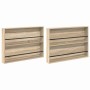 Estante de revistas 2 pcs Roble Sonoma 100 x 12 x 70 cm en Revisteros | Comprar online en Foru.es