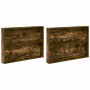 Estante de revistas 2 pcs Roble ahumado 100 x 12 x 70 cm en Revisteros | Comprar online en Foru.es