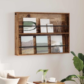 Estante de revistas con estante Madera vieja 100 x 12 x 70 cm en Revisteros | Comprar online en Foru.es