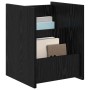 Estante de revistas con estante Roble Negro 35 x 35 x 45 cm en Revisteros | Comprar online en Foru.es