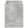 Estante de revistas con estante Gris concreto 35 x 35 x 45 cm en Revisteros | Comprar online en Foru.es