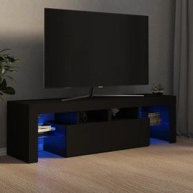 Mueble de TV con luces LED negro 140x36,5x40 cm de vidaXL, Muebles TV - Ref: Foro24-804365, Precio: 110,36 €, Descuento: %