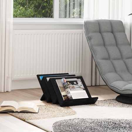 Estante de revistas con estante Roble Negro 53 x 40 x 28.5 cm en Revisteros | Comprar online en Foru.es