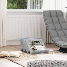 Estante de revistas con estante Gris concreto 53 x 40 x 28.5 cm en Revisteros | Comprar online en Foru.es