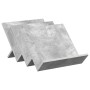 Estante de revistas con estante Gris concreto 53 x 40 x 28.5 cm en Revisteros | Comprar online en Foru.es