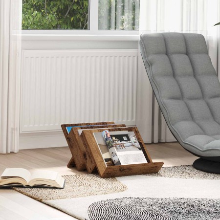 Estante de revistas con estante Madera vieja 53 x 40 x 28.5 cm en Revisteros | Comprar online en Foru.es