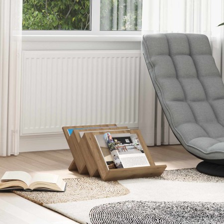 Estante de revistas Roble artesanal 53 x 40 x 28.5 cm en Revisteros | Comprar online en Foru.es