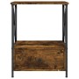 Mesita de noche madera de ingeniería roble ahumado 50x41x65 cm de vidaXL, Mesitas de noche - Ref: Foro24-826087, Precio: 48,4...
