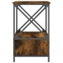 Mesita de noche madera de ingeniería roble ahumado 50x41x65 cm de vidaXL, Mesitas de noche - Ref: Foro24-826087, Precio: 48,4...