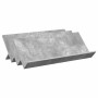 Estante de revistas con estante Gris concreto 90 x 53 x 28,5 cm en Revisteros | Comprar online en Foru.es